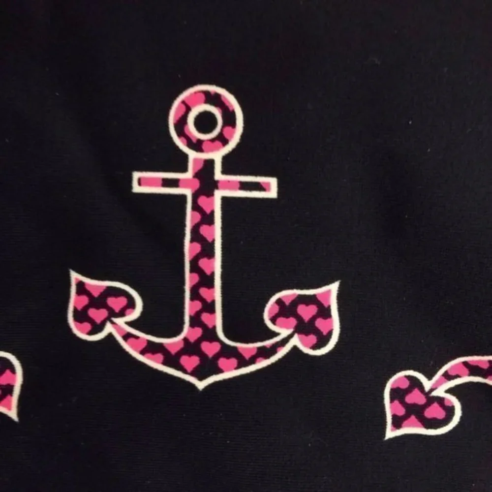 Xhilaration Bikini Top Size Large Childrens  Tankini 10/12 Pink Black Swim Suit
